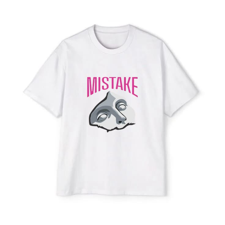Mistake - Oversized White T-Shirt