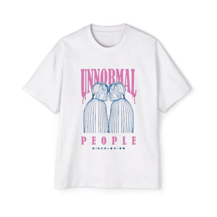 Un-normal People - Oversized White T-Shirt