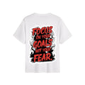 Focus On Your Goals - Oversized White T-Shirt