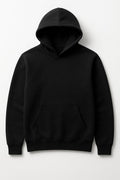 Oversized Plain Hoodie - Black