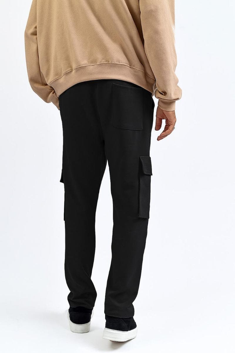 DARK GRAY CARGO TERRY TROUSER