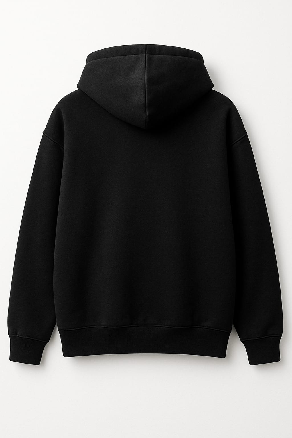 Plain Oversized Black Hoodie