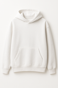 Oversized Plain Hoodie - White