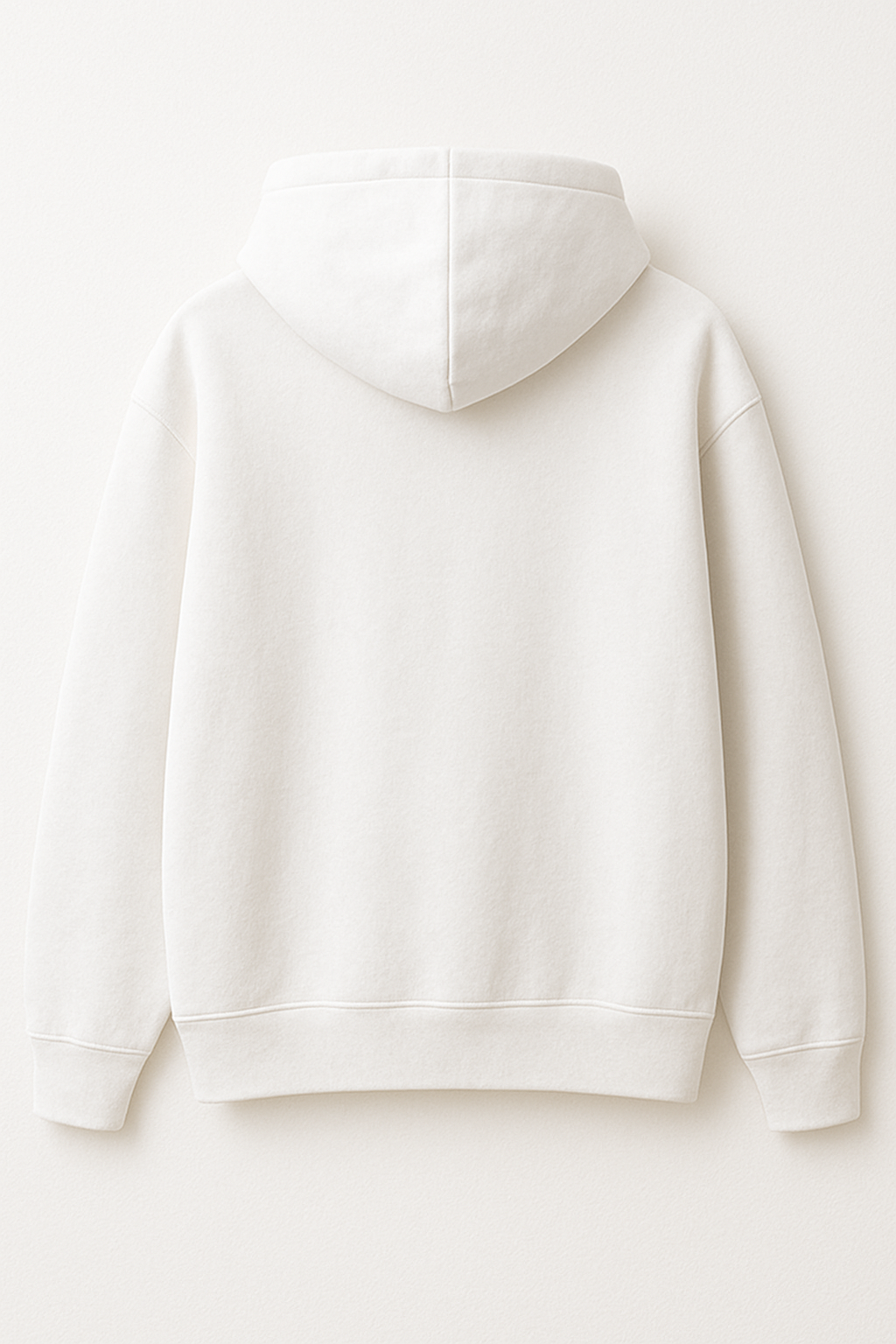 Oversized Plain Hoodie - White