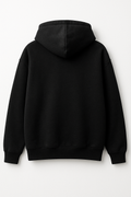 Plain Fitted Hoodie - Black
